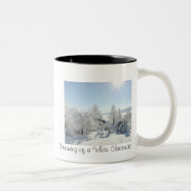 Tasses de café personnalisées de Noël rêvant d'a