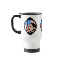 Tasses de voyage de cadre de drapeau d'Obama (styl