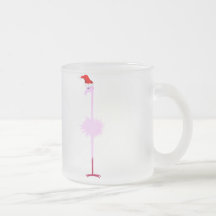 Tasses roses du flamant 1 de Noël