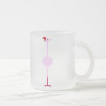 Tasses roses du flamant 2 de Noël