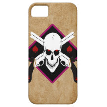 Tatouage de crâne et d'armes à feu coques iPhone 5 Case-Mate