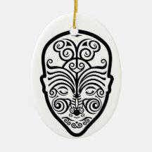 Tatouage maori VARIABLE de visage d'OPUS Décoration Pour Sapin De Noël