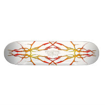 Tatouage tribal de crâne de cerfs communs - flamme skateboards personnalisés