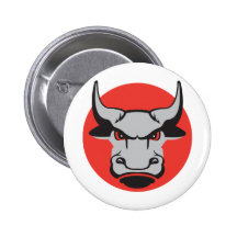 Taureau Badge Avec Épingle
