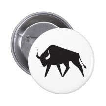 Taureau Badge Avec Épingle