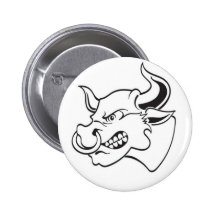 Taureau Badges Avec Agrafe