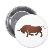 Taureau bull badge avec épingle