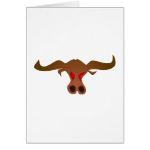Taureau bull cartes de vœux