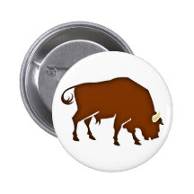 Taureau bull pin's avec agrafe