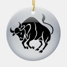 Taureau de zodiaque décoration de noël