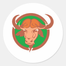 Taureau taureau bull autocollant