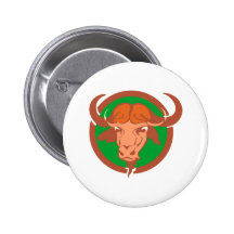 Taureau taureau bull badge avec épingle