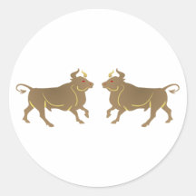 Taureaux bulls autocollants