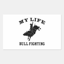 Tauromachie ma vie autocollants rectangulaires