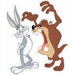 Taz and Bugs Bunny Not Even Flinching - Color T-shirt