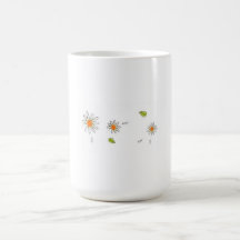 taza con flores
