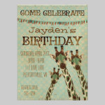 Teal et invitation de cuivre d'anniversaire d'étoi invitations