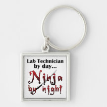 Technicien de laboratoire Ninja Porte-clé