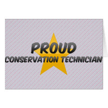 Technicien fier de conservation carte de vœux