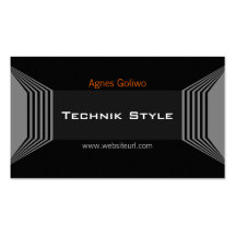 Technique de style cartes de visite personnelles