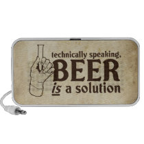 Techniquement parlant, la bière est une solution haut-parleurs