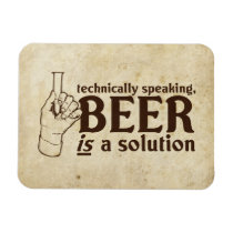 Techniquement parlant, la bière est une solution magnets