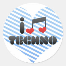 Techno Ronde Sticker