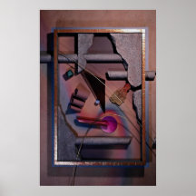 Techno-structuur Poster