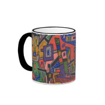 Technologie de Geo, tasse d'art abstrait
