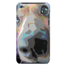 Teckel abstrait coques barely there iPod