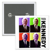 Ted Kennedy - bouton d'art de bruit Pin's