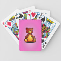 Teddybeer playing cards