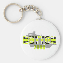 Tee - shirt et cadeaux du bouton 2009 de style de  porte-clefs