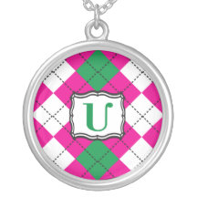 Tegenhanger de Met monogram van de Juwelen van Arg Persoonlijke Sieraden
