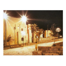 Tel Aviv - Jaffa par nuit Carte Postale