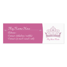Télécartes de pourcentage/princesse Skinny Cartes De Visite Professionnelles