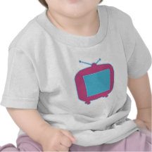 Téléviseur publicité de néon tv néon sign t-shirt
