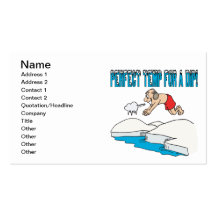 Temp parfait pour une immersion carte de visite