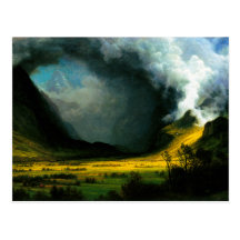 Tempête d'Albert Bierstadt dans la carte postale d