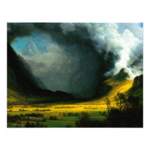 Tempête d'Albert Bierstadt dans l'invitation de mo