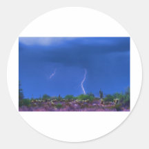 Tempête du désert colorée autocollants