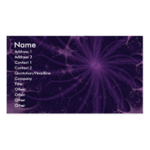 Tempête violette carte de visite