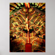 Temple à Séoul, Corée du Sud Posters