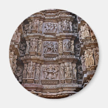 Temple de Khajuraho, Inde Magnets
