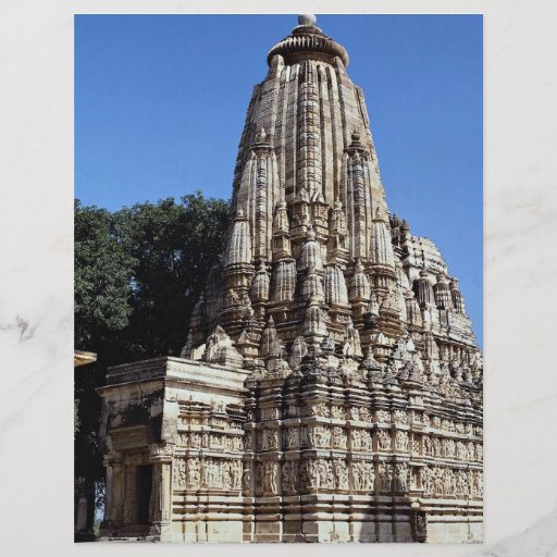 Temple de Khandariya, Khajuraho, Madhya Pradesh, I Prospectus En Couleur