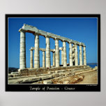 TEMPLE DE POSIEDON POSTER