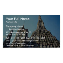 Temple thaïlandais à Bangkok, Thaïlande Cartes De Visite Professionnelles