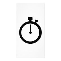 Temps de chronomètre cartes avec photo