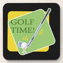 Temps de golf dessous-de-verre