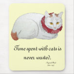 Temps Mousepad de chat Tapis De Souris